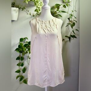 Dolce & Gabbana 100% Silk Sleeveless Ivory Top – Size IT 46 (US L/XL)